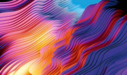 Multi-color wave texture