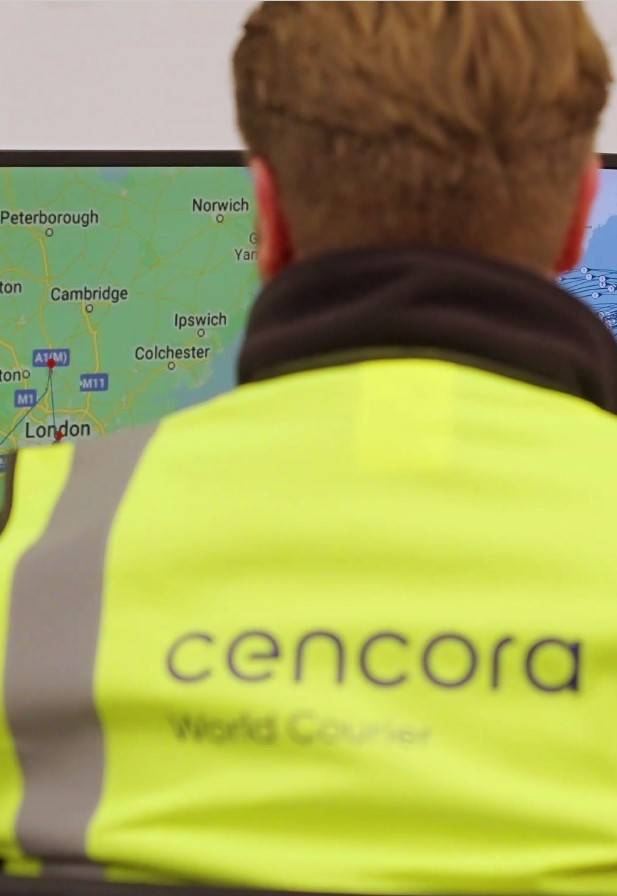 operative on computer tracking shipments