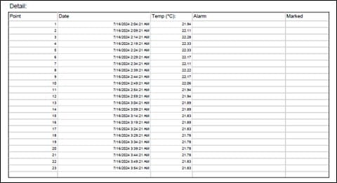 Observe que todas as leituras de temperatura são fornecidas no formato de hora do Meridiano de Greenwich (GMT).